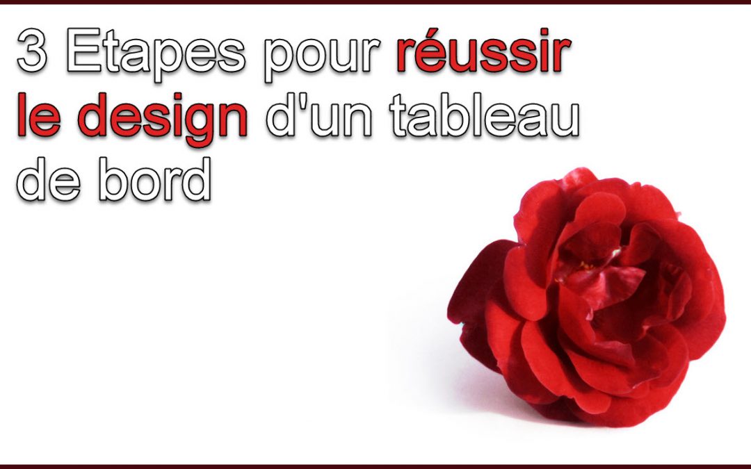 Les 3 étapes pour réussir le design de votre tableau de bord